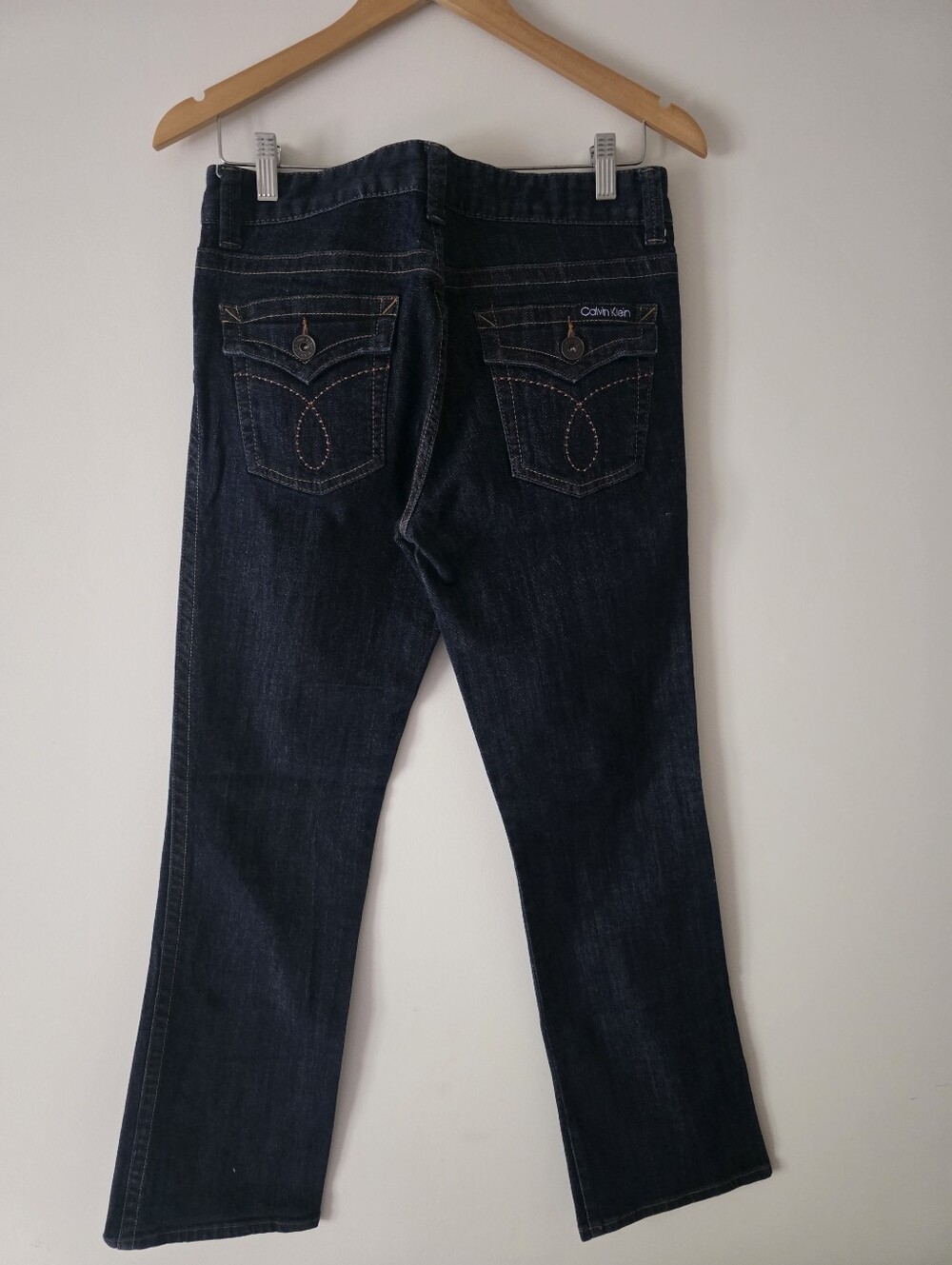 Calvin Klein Jeans Dark Blue Bootcut Women's Jeans - Picture 2 of 6